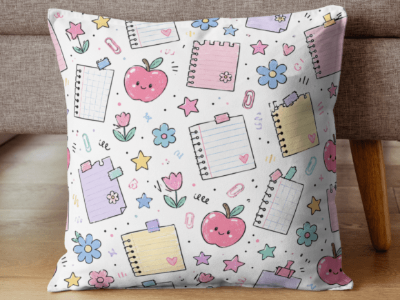 Download Cute Notebook and Apple Pattern PNG - Cute Collection