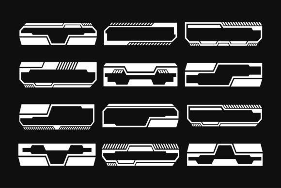 Download Set of White Frame Board Shape Design - Set Collection