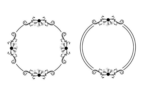 Download Cute Floral Frame Shape Design - Cute Collection
