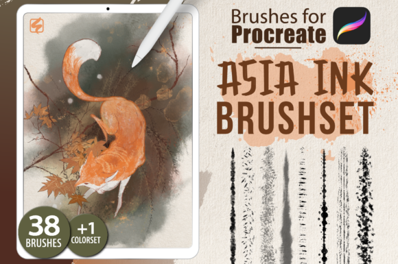 Download Procreate - Asia Ink Brushes - Premium Resources