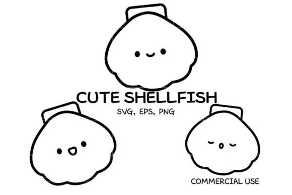 Download Cute Shellfish SVG Bundle | Seashell out - Cute Collection