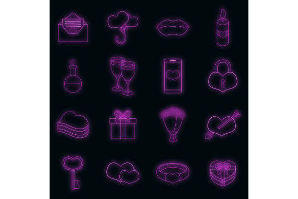 Download Saint Valentine Day Icons Set Vector - Set Collection