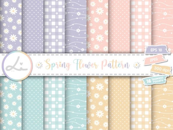 Download Cute Spring Flower Digital Papers - Cute Collection