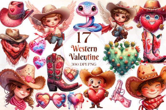 Download Cute Howdy Western Valentine Clipart - Cute Collection
