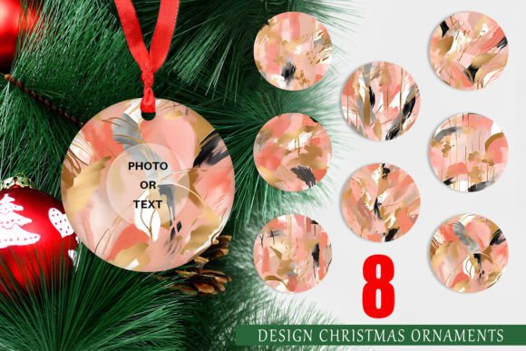 Download Christmas Ornament Contemporary Art Pink - Ink Collection