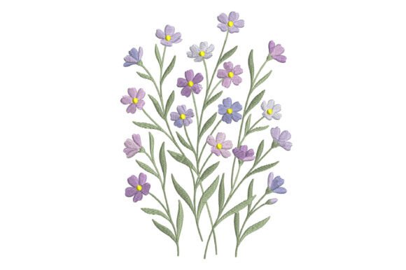 Download Wildflower Embroidery Design - Embroidery design Collection