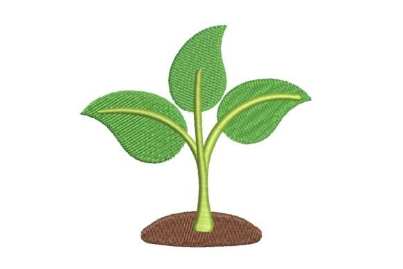 Download Growing Plant Embroidery Design - Embroidery design Collection