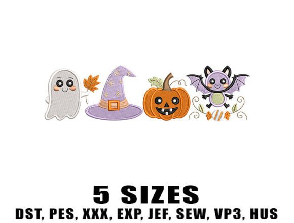 Download Cute Spooky Season Embroidery Design - Cute Collection