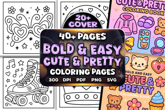 Download Easy Cute and Pretty Coloring Pages - Cute Collection