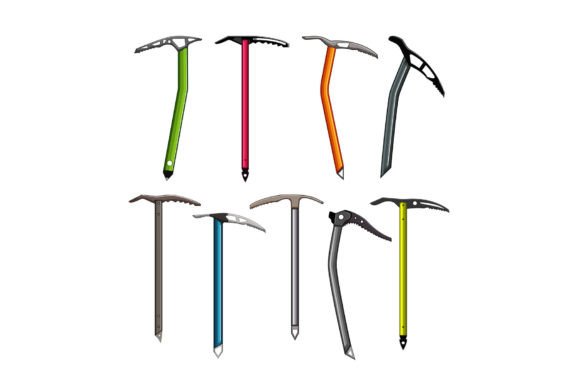 Download Ice Axe Set Cartoon Vector Illustration - Set Collection