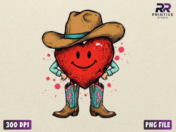 Download Cute Cowboy Heart Valentine PNG - Cute Collection