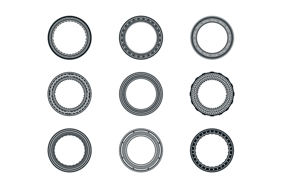 Download Round Frame Element Set - Set Collection