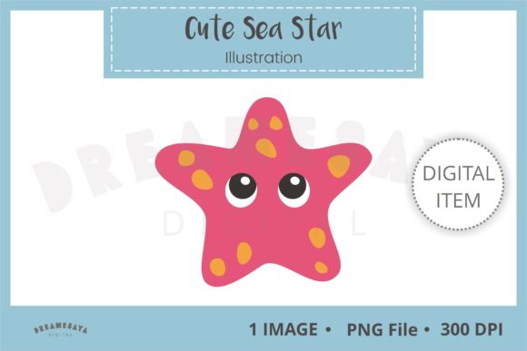 Download Cute Sea Star Png Clip Art - Cute Collection
