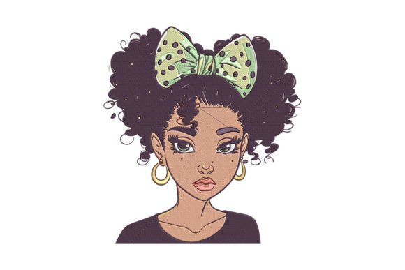 Download Cute Black Girl Embroidery - Cute Collection