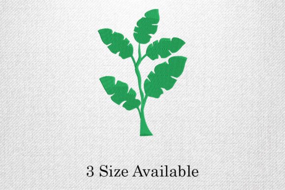 Download Monstera Leaf Plant Embroidery Design - Embroidery design Collection