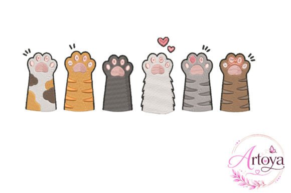 Download Cute Cat Paw Embroidery Design - Cute Collection