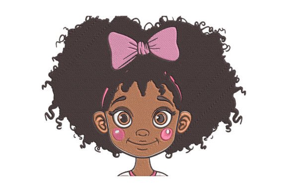Download Cute Black Girl Embroidery File - Cute Collection