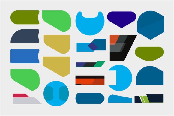 Download Vector Set of Minimalist Shape Design - Set Collection